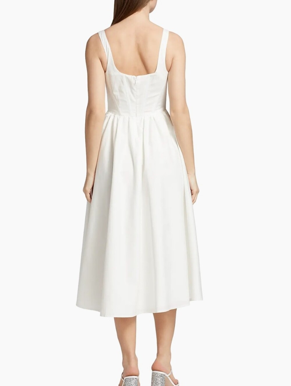 Wayf Cream Square-Neck Midi Sundress - Picture 4 of 8